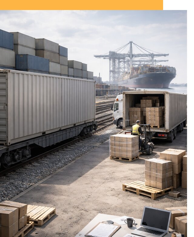 Мультимодальные перевозки грузов по миру от 45545 руб