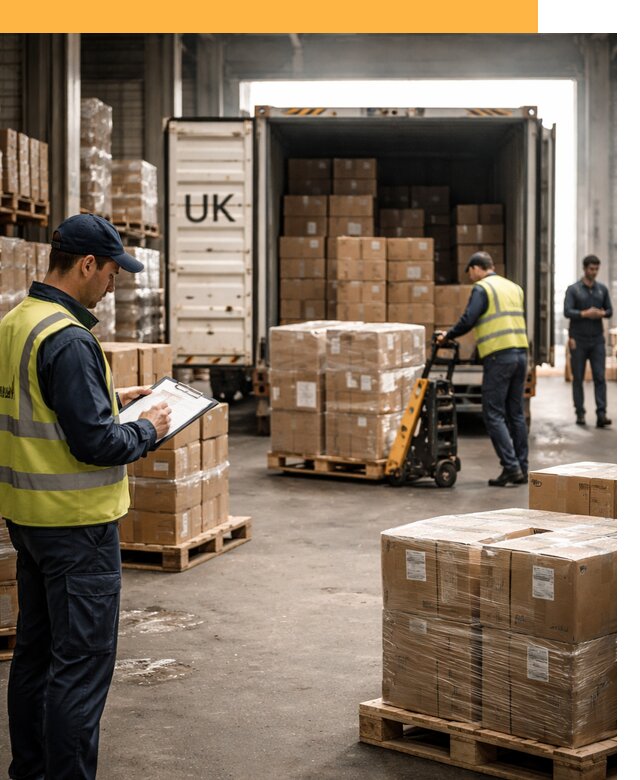 Доставка грузов из Великобритании с таможенным оформлением от 12651