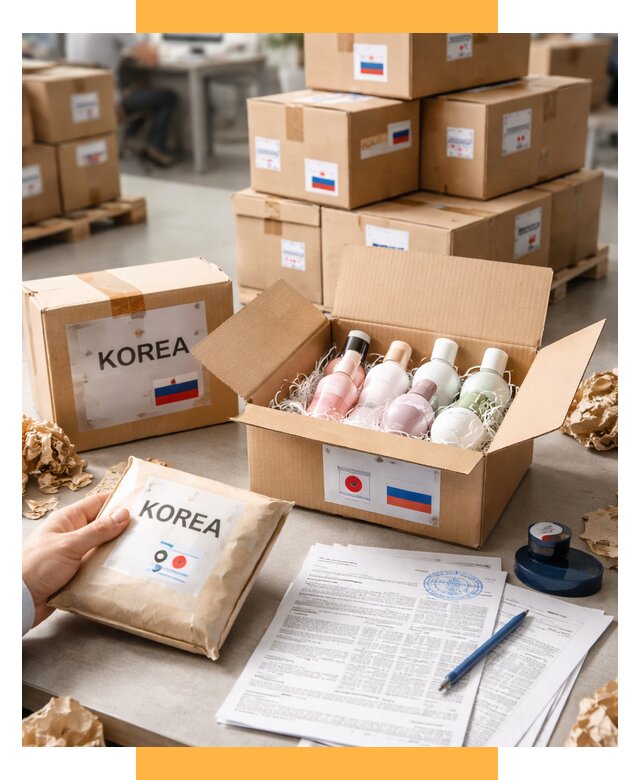 Доставка косметики из Кореи от 8603 р. под ключ | СетСервис-Свр